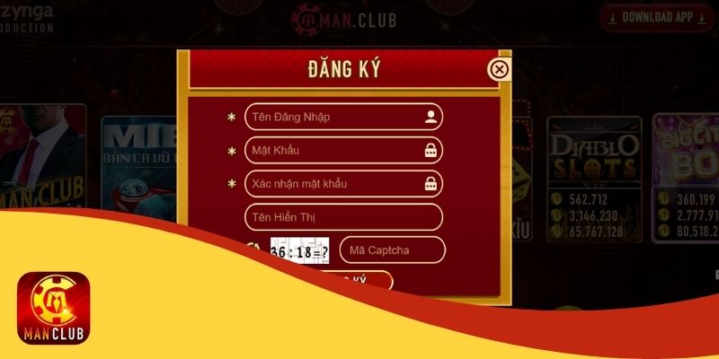 Đăng Ký Manclub - Giải Trí Liền Tay Nhận Quà Giá Trị 1 Hướng dẫn từng bước đăng ký Manclub